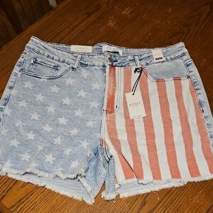 Judy Blue Patriotic Jean Shorts